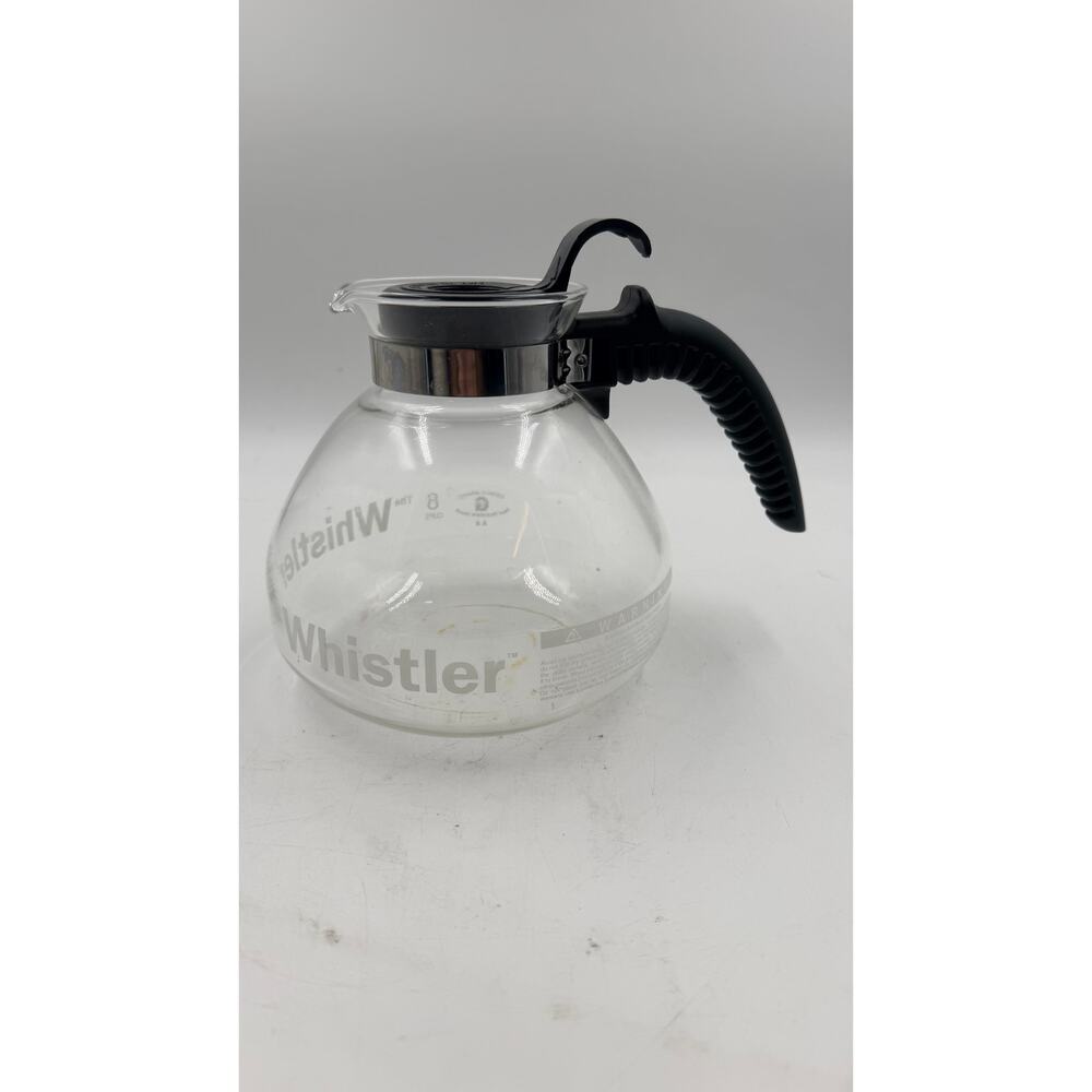 Vintage Gemco The Whistler Glass Kettle Coffee Tea Pot Carafe Vegetables 8 Cups - Picture 2 of 7